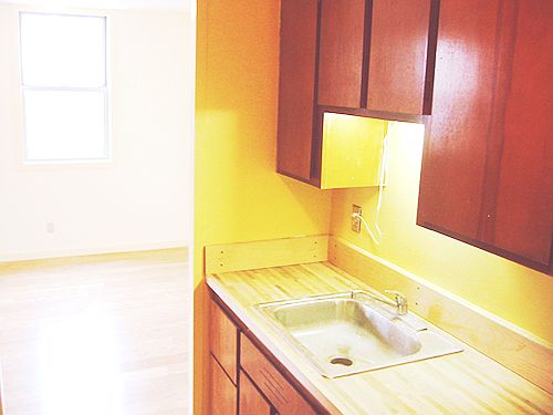 Galley Walk-through kitchen