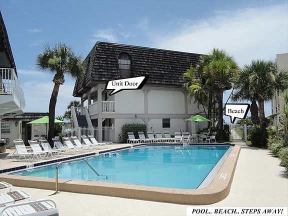 End Unit with Pool and Beach