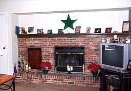 Brick Fireplace