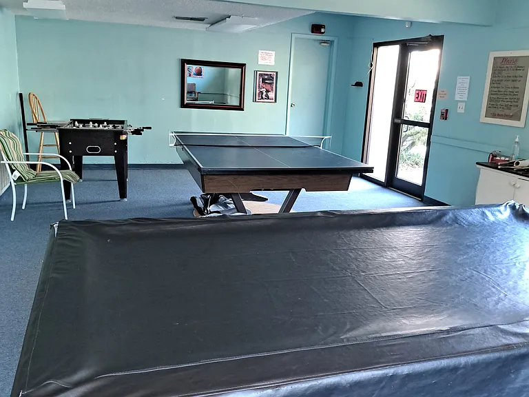 BILLIARDS FOOSBALL, AND PING PONG TABLES