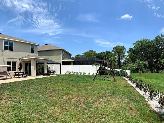 All backyard stuff will stay (picnic table, swing-set, patio swing, 12' x 12' aluminum gazebo. Many rose and hibiscus bushes