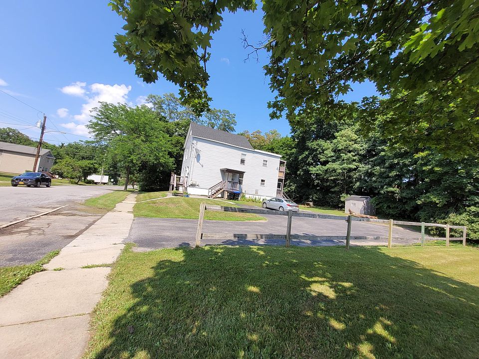 House and parking area