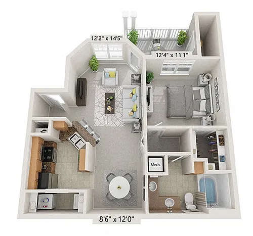 Floor plan A1R