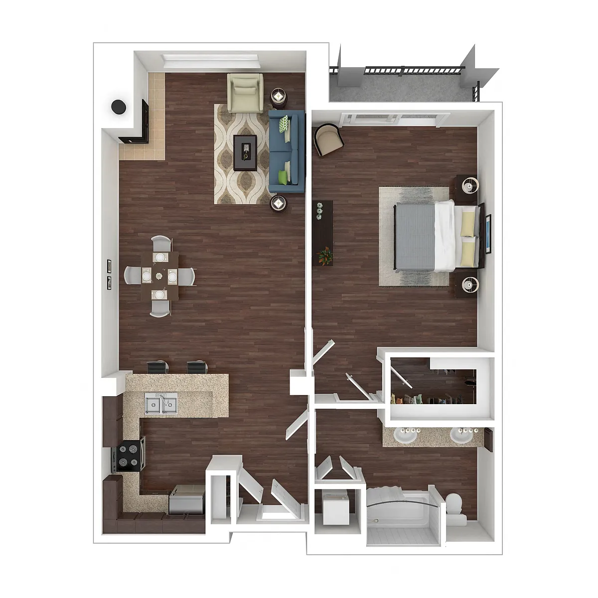 Floor plan A1 - The Villa at Marina Harbor