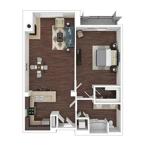 Floor plan A1 - The Villa at Marina Harbor