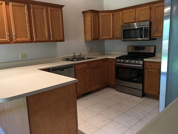 Kitchen with gas stove