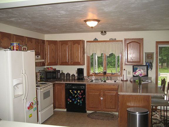 Kitchen of bright and open