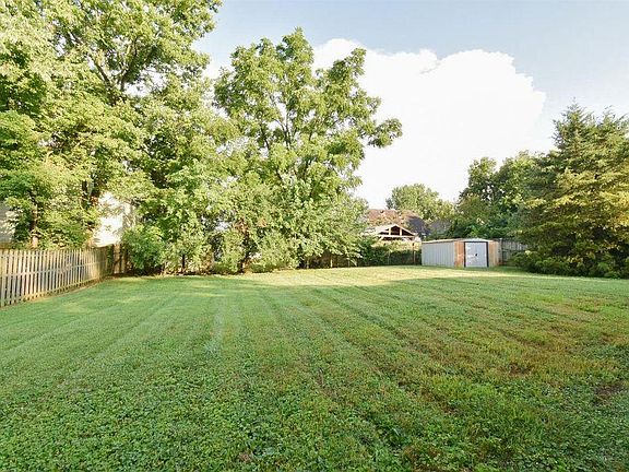 Looking out of house to backyard