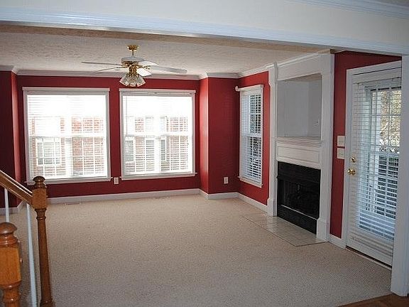 Family room with gas fireplace