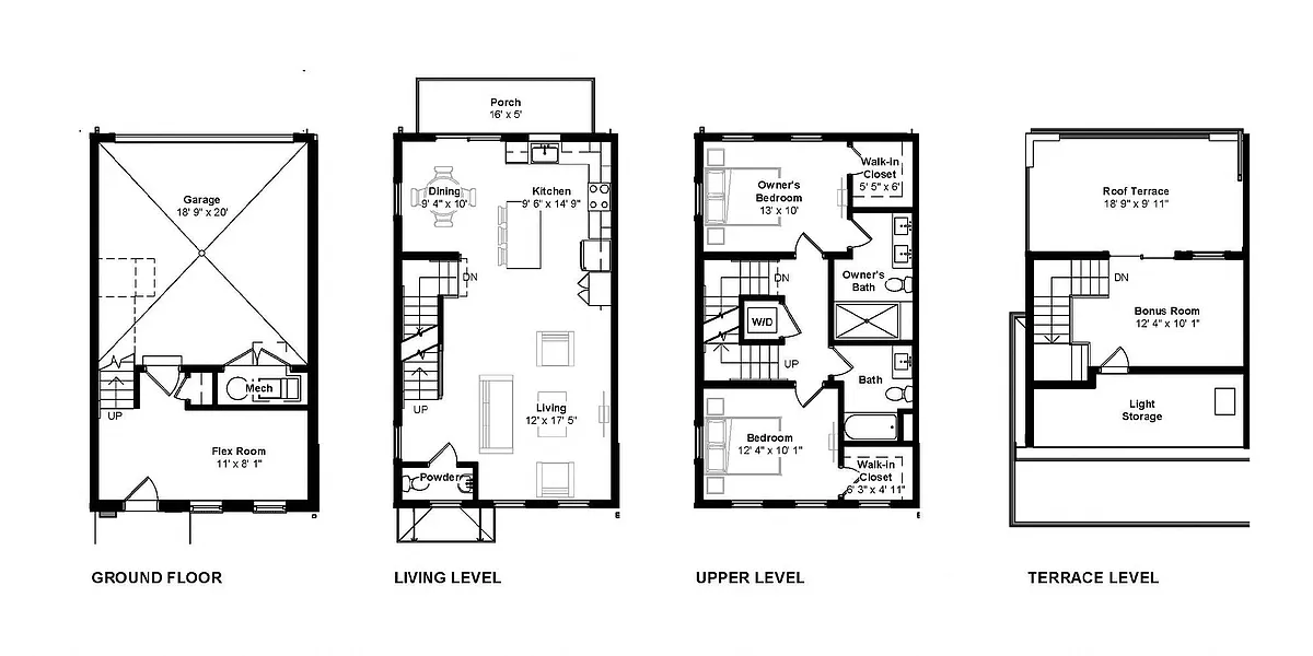 Floor plan 204, 208, 210 Pearl Street