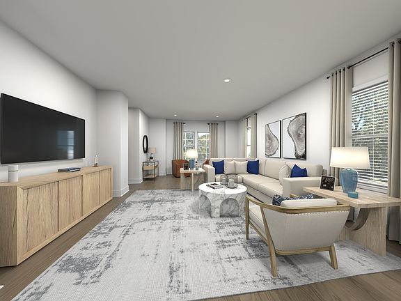 Spend family movie nights in the spacious great room.