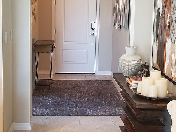 Front door view from inside.