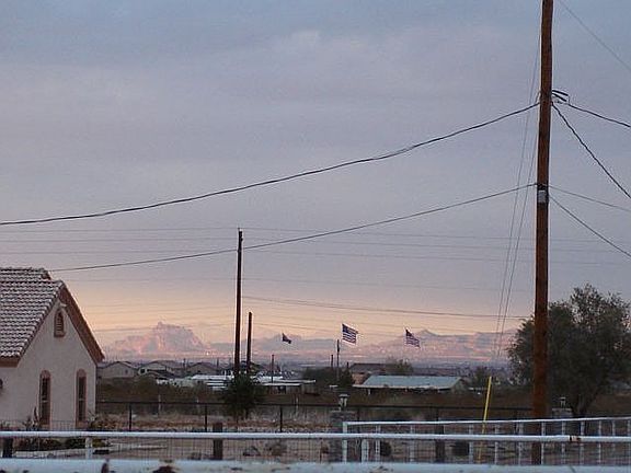 View of city from backyard