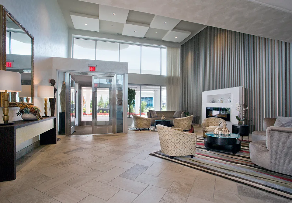 Dramatic Double-Height Lobby