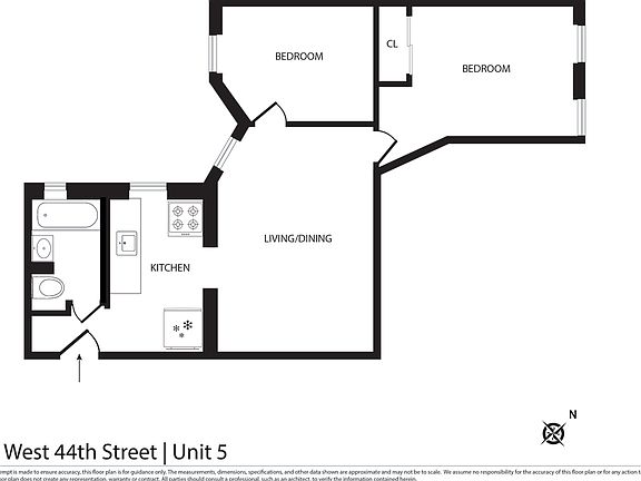 2nd image of 411 W 44th St APT 5