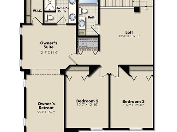 Upper Level Floorplan