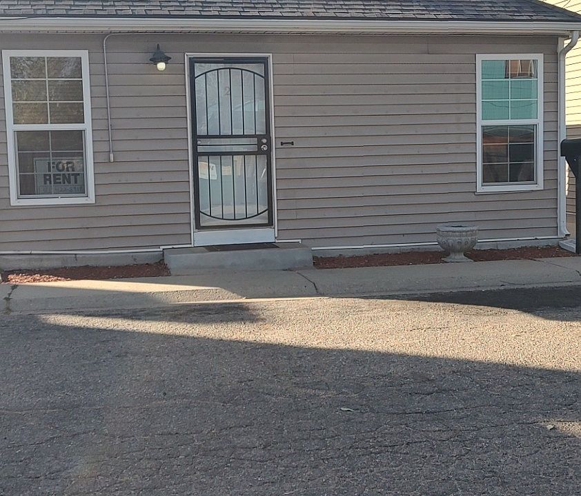 Front door of house