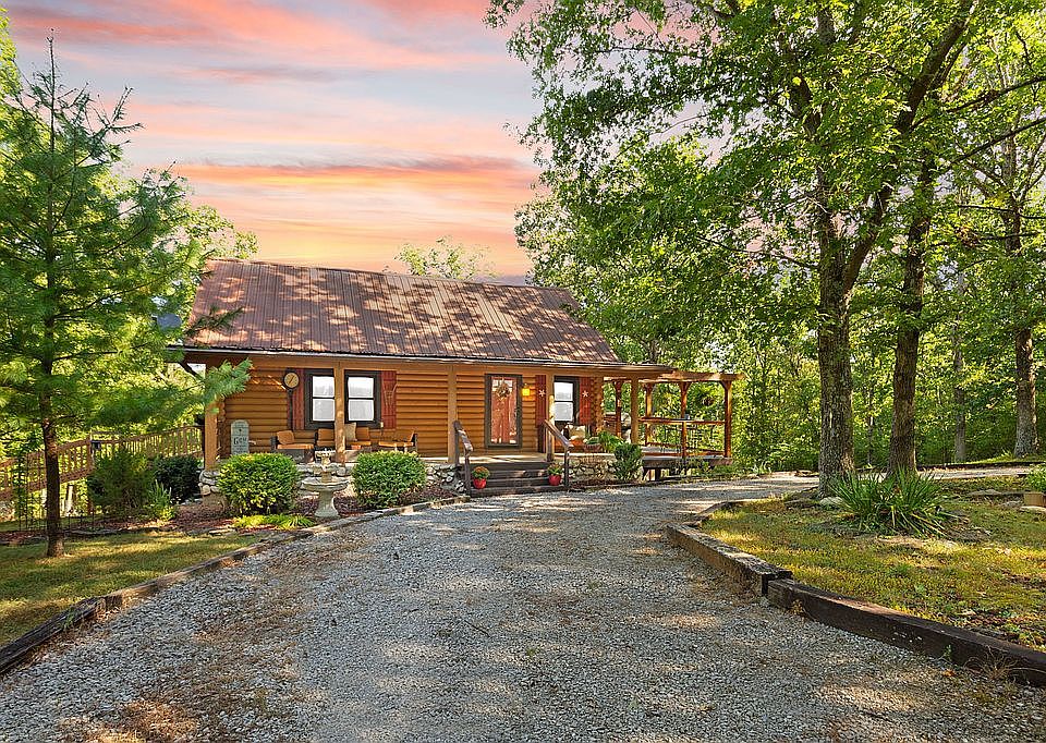 Private Log Cabin at Sunset