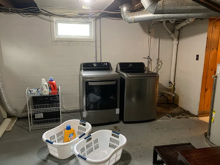 New washer and dryer with smart features.