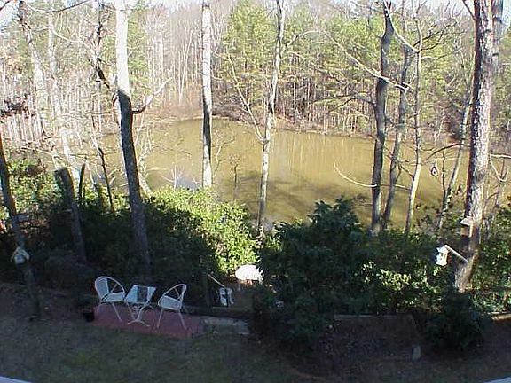 view of lake from back deck