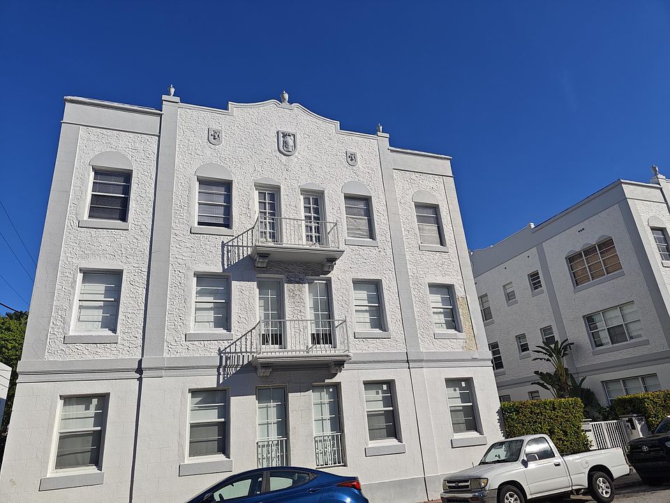 Outside view of building. Unit is the top unit, on the 3rd floor. Stretches across the whole front part of 3rd floor