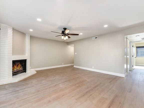 Living room looking into hallway