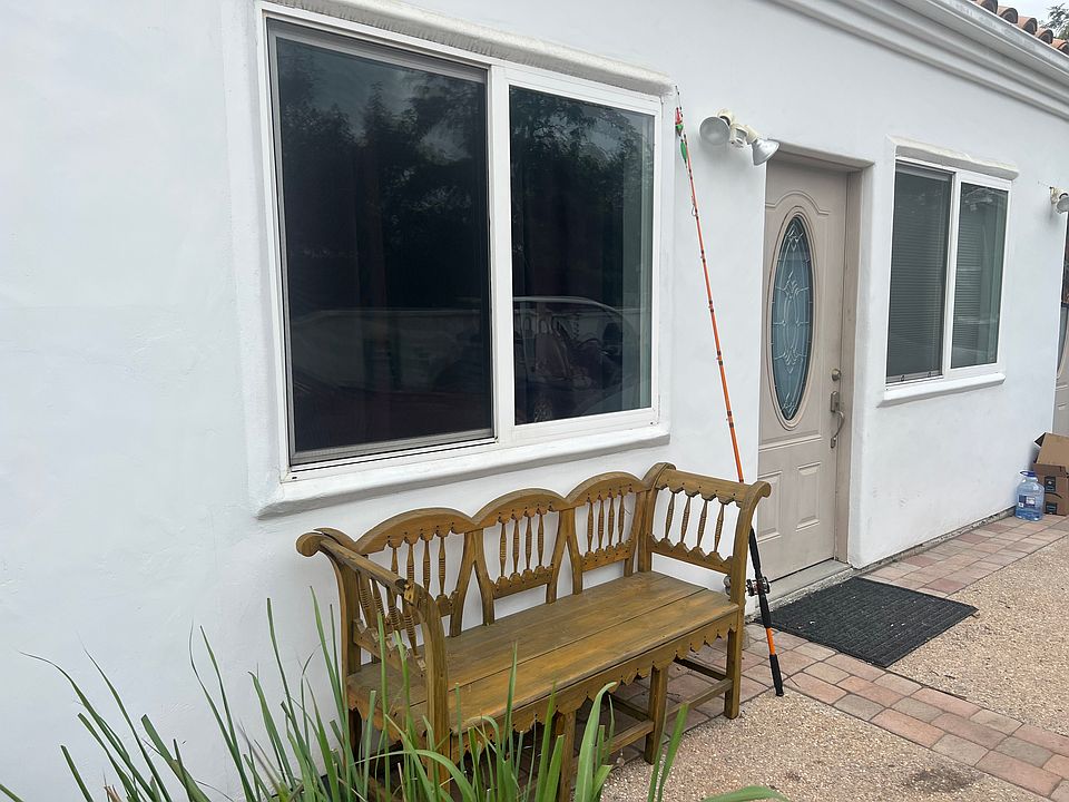 Entrance next to parking spot