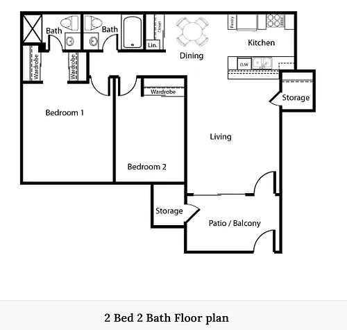 Floor plan 2X2