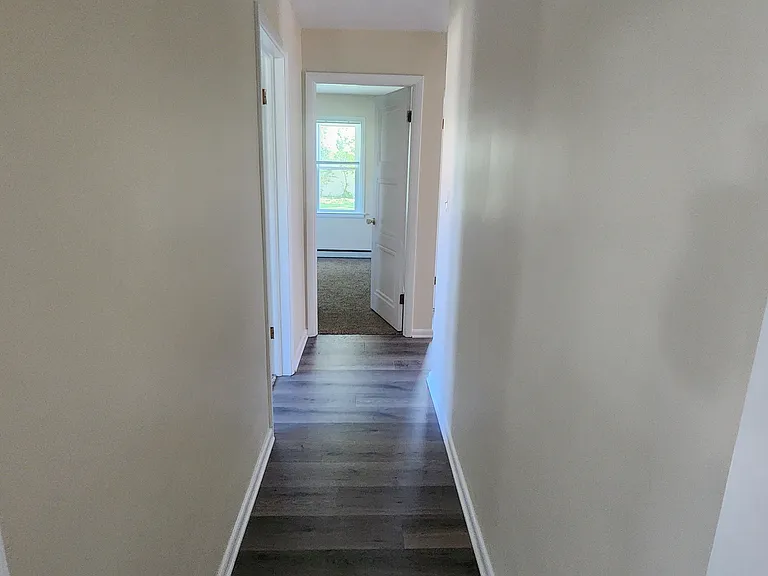 Hallway to bedrooms and restrooms.
