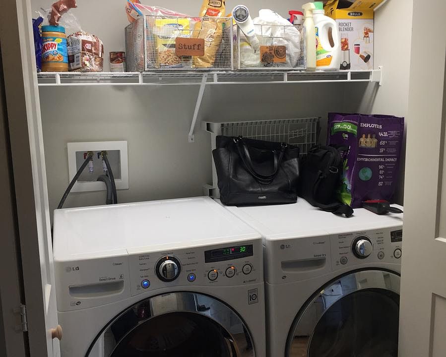 Full washer/dryer with pantry!