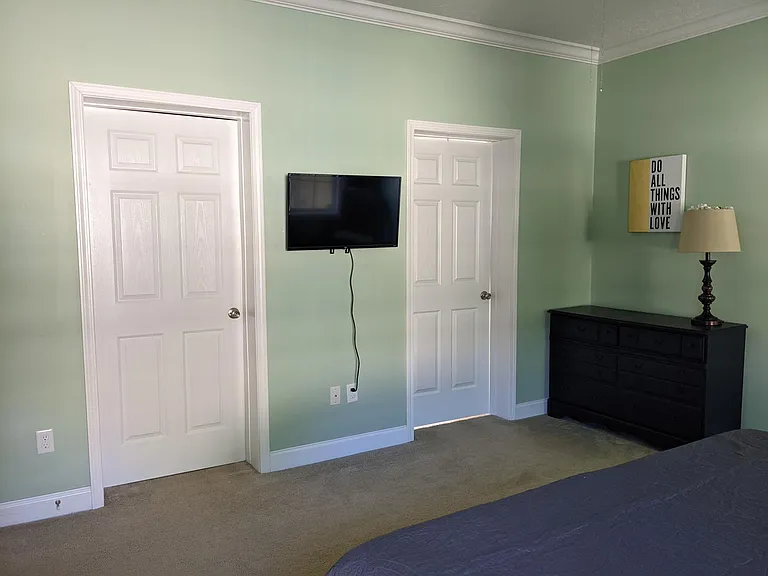 Bedroom 3 - Relax on the king bed and watch the new Roku TV
