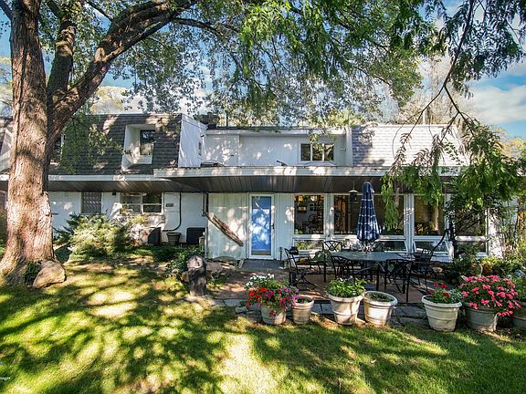 Rear view, with patio.