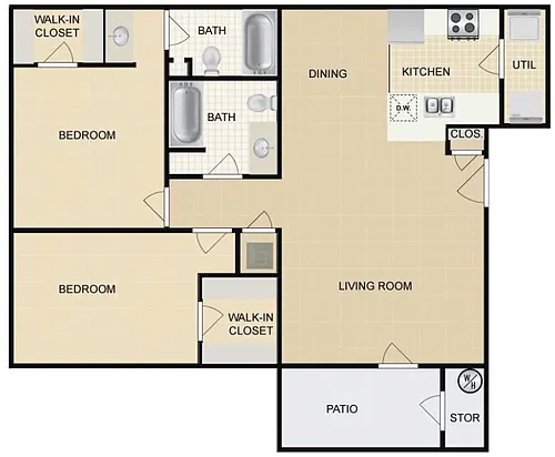 Floor plan 2X2