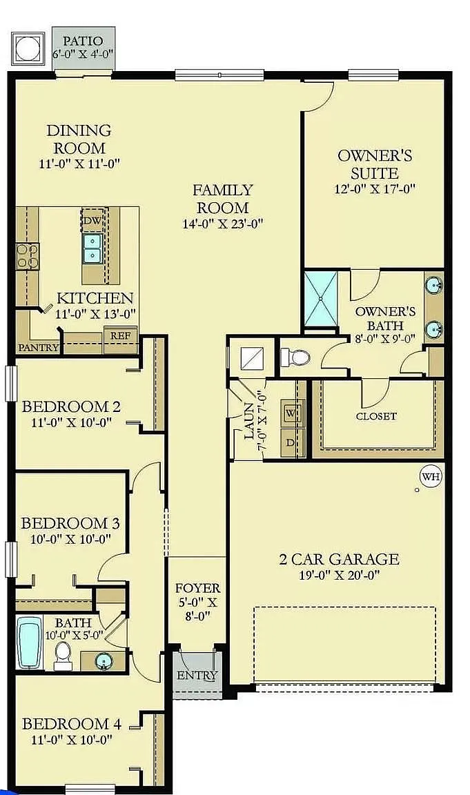 floor plan - 11237 Linden Depot Rd