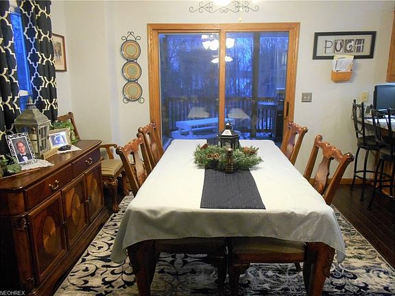 Dining room is open to the kitchen
