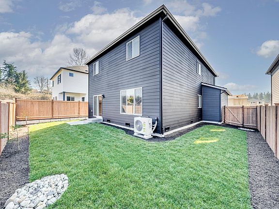Fully fenced backyard