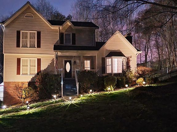 At night
