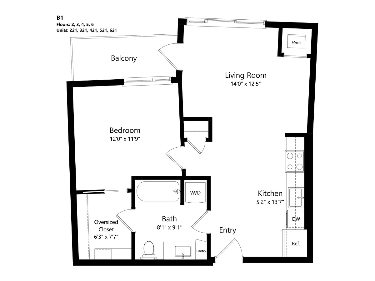 Floor plan B1