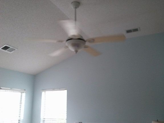 All rooms have ceiling fans.