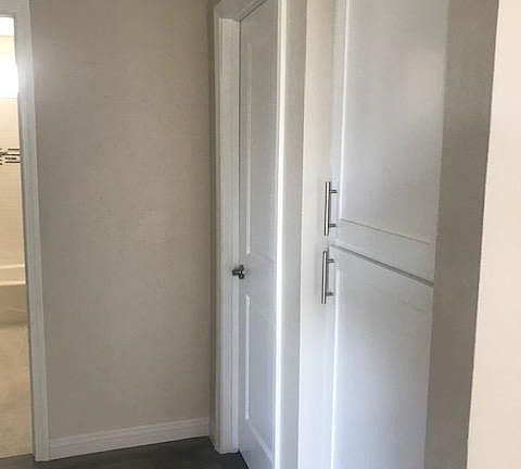 Hallway closet storage on both sides