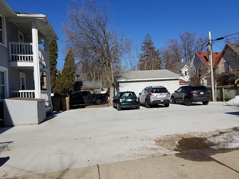 Paved parking lot