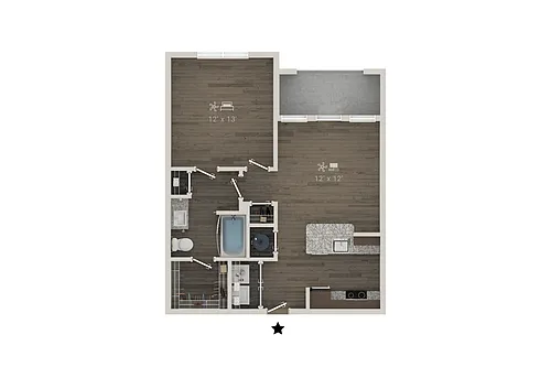 Floor plan The Row