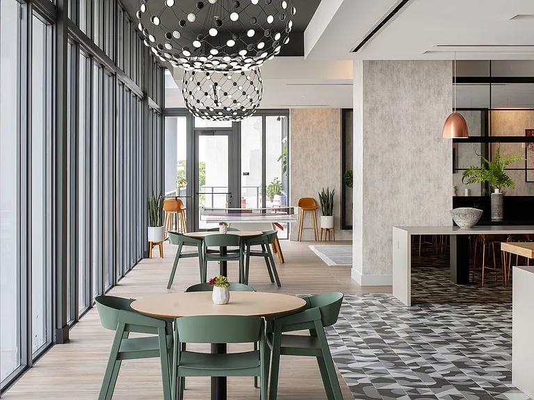 Social lounges at Core - where residents connect and create memories