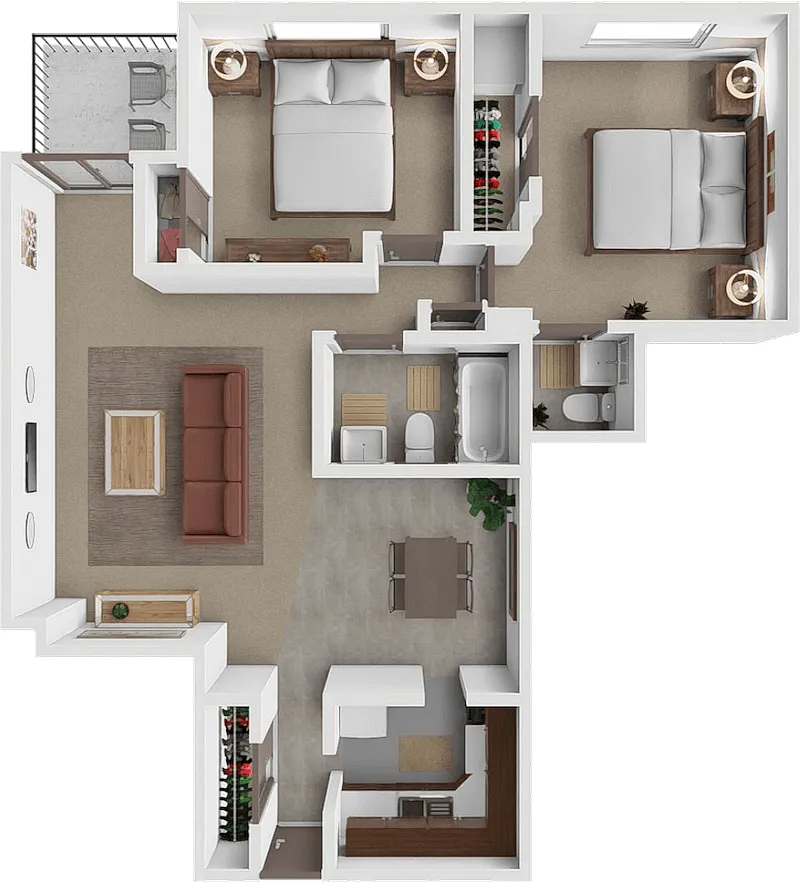 Floor plan Fox Den