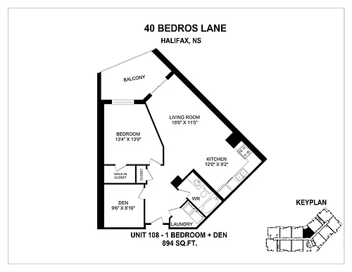 Floor plan 1 Bedroom