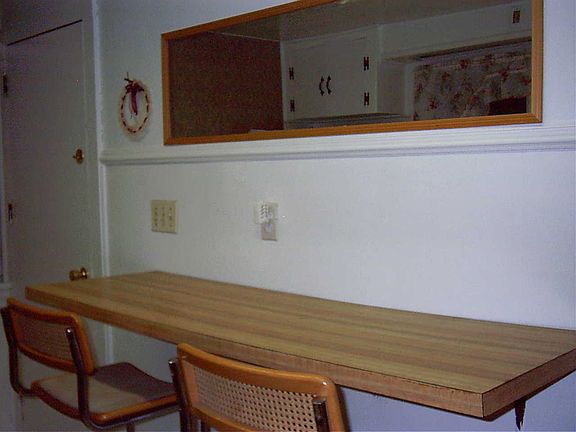 breakfast, lunch bar kitchen