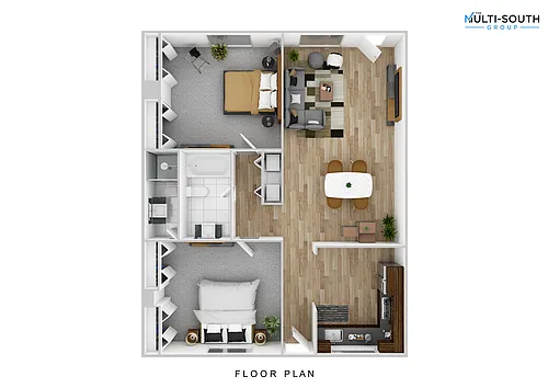 Floor plan 2 bedroom 2 bathroom