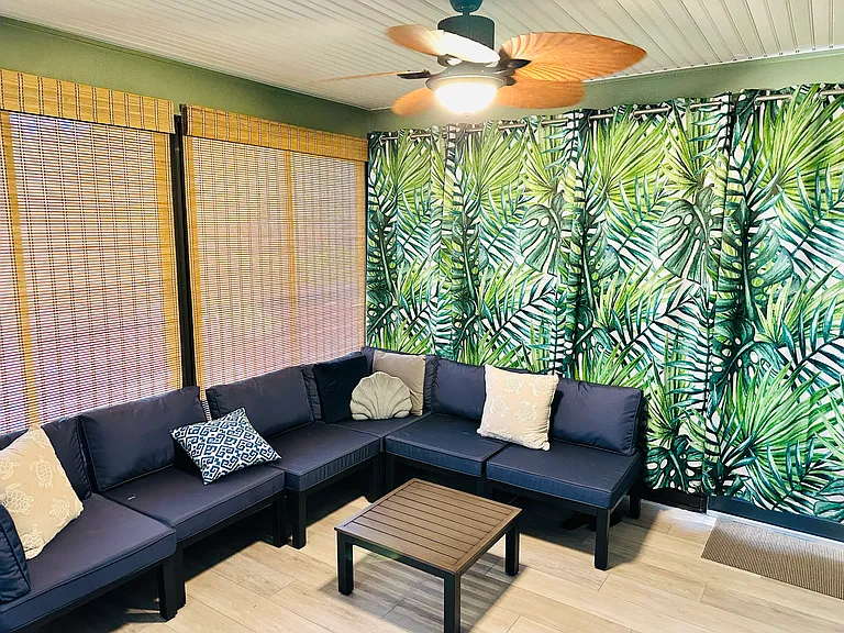 Inside the lanai/Florida room.