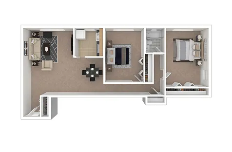 Floor plan Two Bedroom