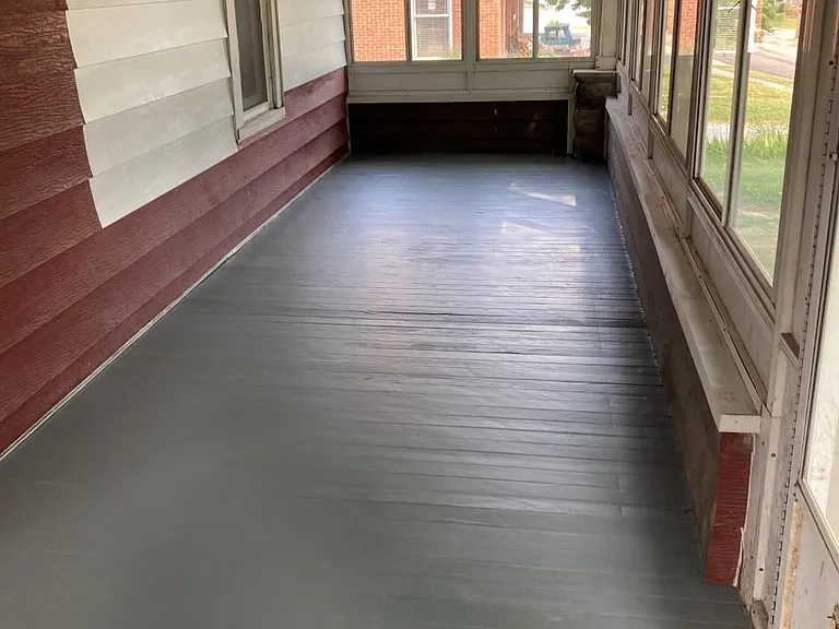 Enclosed front porch